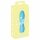 Mini Vibrador Cuties 3: Recargable, impermeable, texturizado (turquesa)