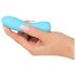 Mini Vibrador Cuties 3: Recargable, impermeable, texturizado (turquesa)