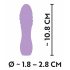 Vibrador espiral mini Cuties 3 - recargable, impermeable (lila)