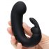 Sensación 50 sombras - vibrador con estimulador de clítoris (negro)