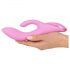 SMILE Nodding - vibrador rosa con cabezal flexible y estimulador.