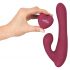 Javida - vibrador giratorio rojo con control remoto y brazo estimulador