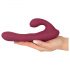 Javida - vibrador giratorio rojo con control remoto y brazo estimulador