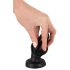 ANOS - Dildo anal con texturas suave 5cm (negro)