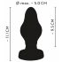 ANOS - Dildo anal con texturas suave 5cm (negro)