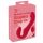 You2Toys Sin Correas - vibrador ajustable con mando (rojo)