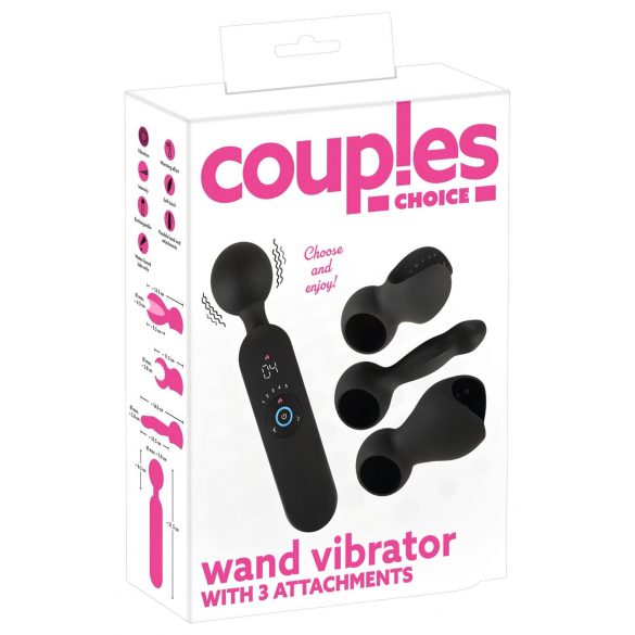 Elección de Parejas - Vibrador masajeador caliente (negro)