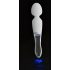 Vibrador LED Liaison Wand de silicona y vidrio (transparente)