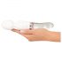 Vibrador LED Liaison Wand de silicona y vidrio (transparente)