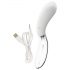 Liaison Curve - Vibrador LED recargable (transparente-blanco)