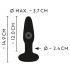 ANOS - vibrador anal recargable e impermeable (negro)