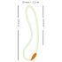 Vibrador G-punto fluorescente Glow in the Dark (blanco)