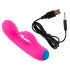 Vibrador de clítoris rosa You2Toys recargable y resistente al agua