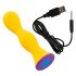 Vibrador anal amarillo You2Toys, recargable y resistente al agua.