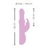 SMILE Conejito Perlado - vibrador con perlas (rosa)