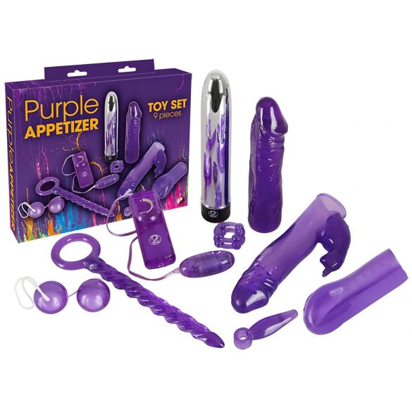 You2Toys - Purple Appetizer: Set de vibradores (9 piezas)