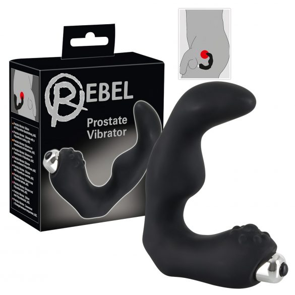 Rebel - Vibrador prostático curvado (negro)