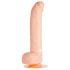 One Touch 8 - Vibrador silicona con testículos (natural)