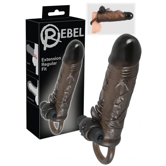 Rebel Regular - Funda vibrante para pene (19cm)