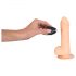 Vibrador inalámbrico de silicona 7 - tono natural