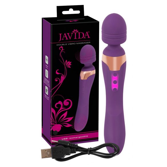 Javida Doble - vibrador masajeador (lila)