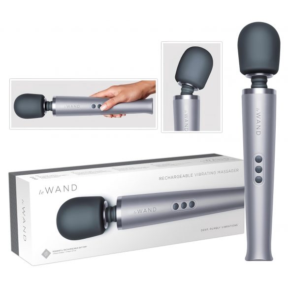 le Wand - exclusivo masajeador recargable (plata)