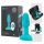 b-Vibe Rimming - Vibrador Anal con Perlas Giratorias (Turquesa)