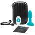 b-Vibe Rimming - Vibrador Anal con Perlas Giratorias (Turquesa)