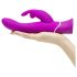 Happyrabbit Curve - Vibrador lila resistente al agua