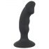 Black Velvet - vibrador anal con pene, recargable (negro)