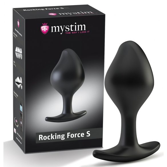 mystim Rocking Force S - electro plug pequeño (negro)