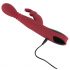 Vibrador calentador G-punto rojo giratorio empujador