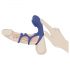 SMILE Couple - anillo vibrador para pareja recargable (azul)