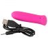 Bala Vibrador Power Smile - recargable, ultra potente, tamaño mini (rosa)