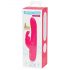 Happyrabbit Curvo Slim - Vibrador rosa impermeable con brazo estimulante