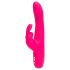 Happyrabbit Curvo Slim - Vibrador rosa impermeable con brazo estimulante