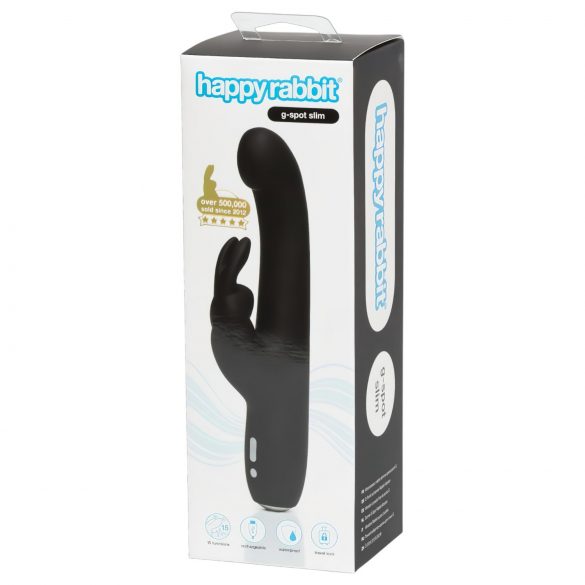 Happyrabbit Punto G Delgado - vibrador (negro)