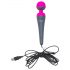 PalmPower Varita - vibrador masajeador con powerbank (rosa-gris)