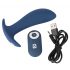 You2Toys - Vibrador anal azul con mando recargable