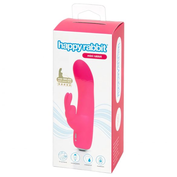 Conejito Feliz Mini - vibrador recargable (rosa)