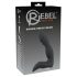 Rebel - vibrador de próstata con pene recargable (negro)