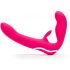 Happyrabbit sin tiras - vibrador acoplable (rosa)