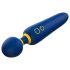 ROMP Flip Wand - Masajeador Vibrador Recargable e Impermeable (Azul)