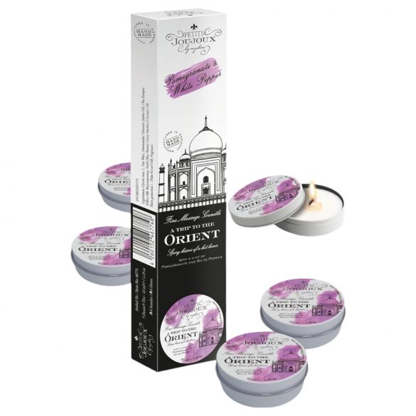 Petits Joujoux - velas de masaje - granada y pimienta blanca (5x43ml)