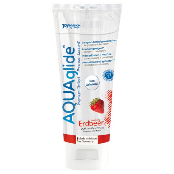 AQUAglide - Lubricante de agua sabor fresa (100ml)