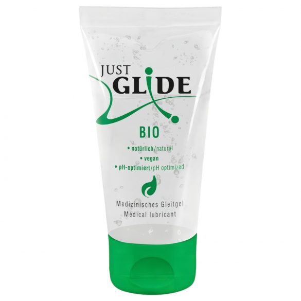 Just Glide Bio - Lubricante vegano a base de agua (50ml)