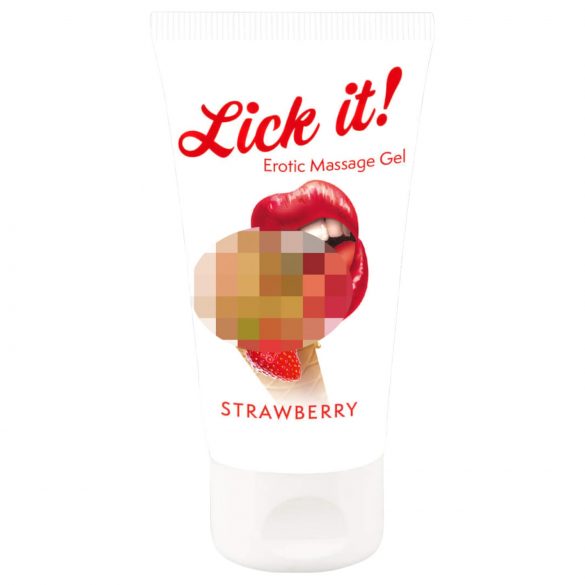 ¡Lame! Lubricante 2en1 comestible - fresa (50ml)