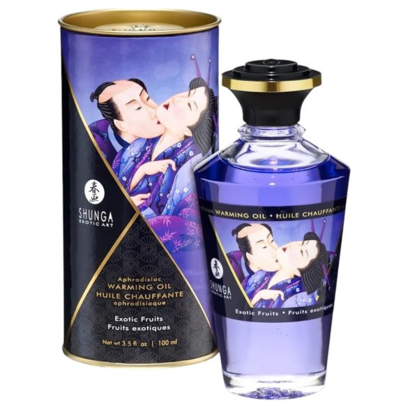 Shunga - Aceite de masaje cálido - Frutas exóticas (100 ml)