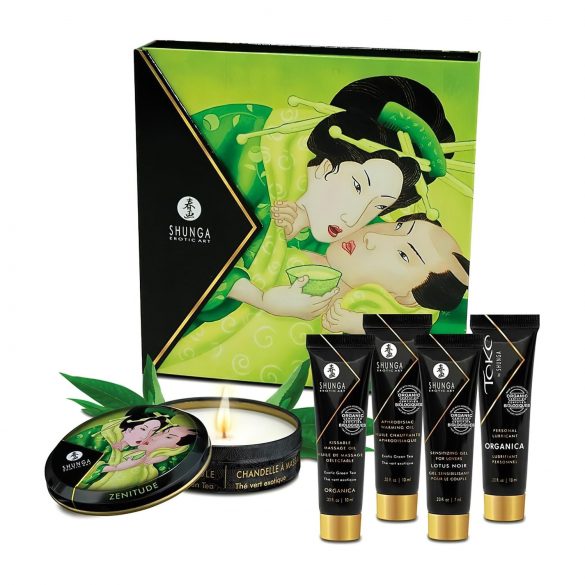 SHUNGA Geisha - Lubricant, Massage Oil, and Candle Set (5) -