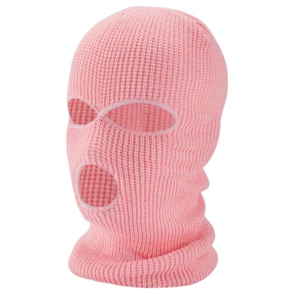 Balaclava rosa de 3 aberturas